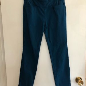 Van Heusen Business Casual Stretch Pants, Size 2, Teal